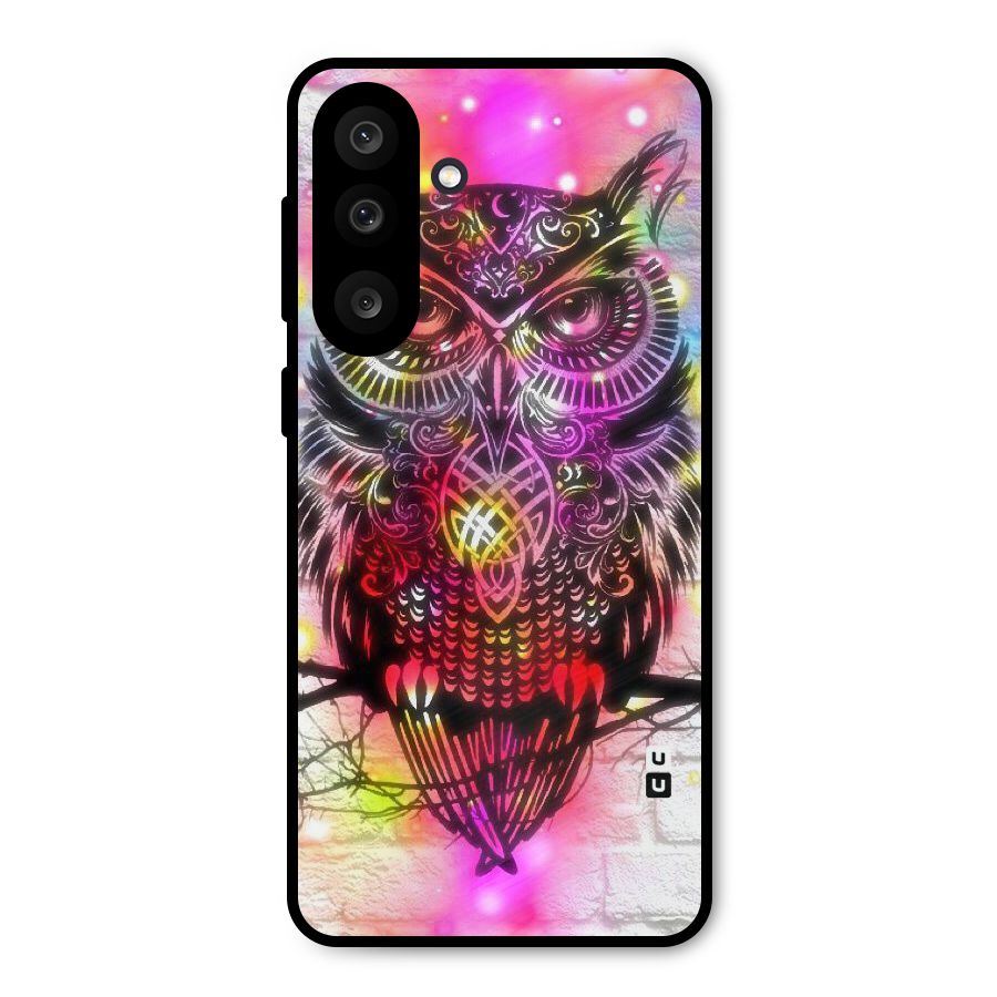 Colourful Owl Metal Back Case for Galaxy M56