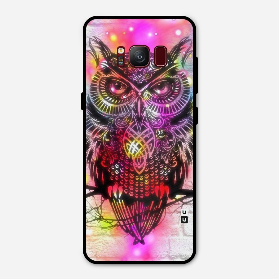 Colourful Owl Metal Back Case for Galaxy S8