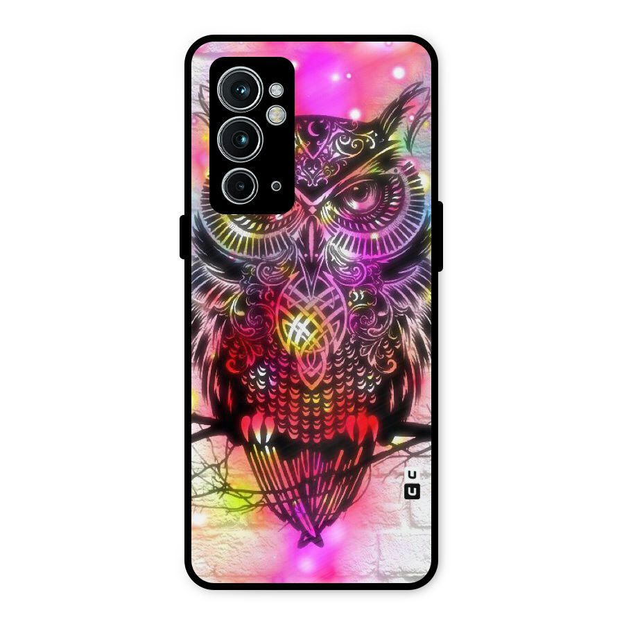 Colourful Owl Metal Back Case for OnePlus 9RT 5G