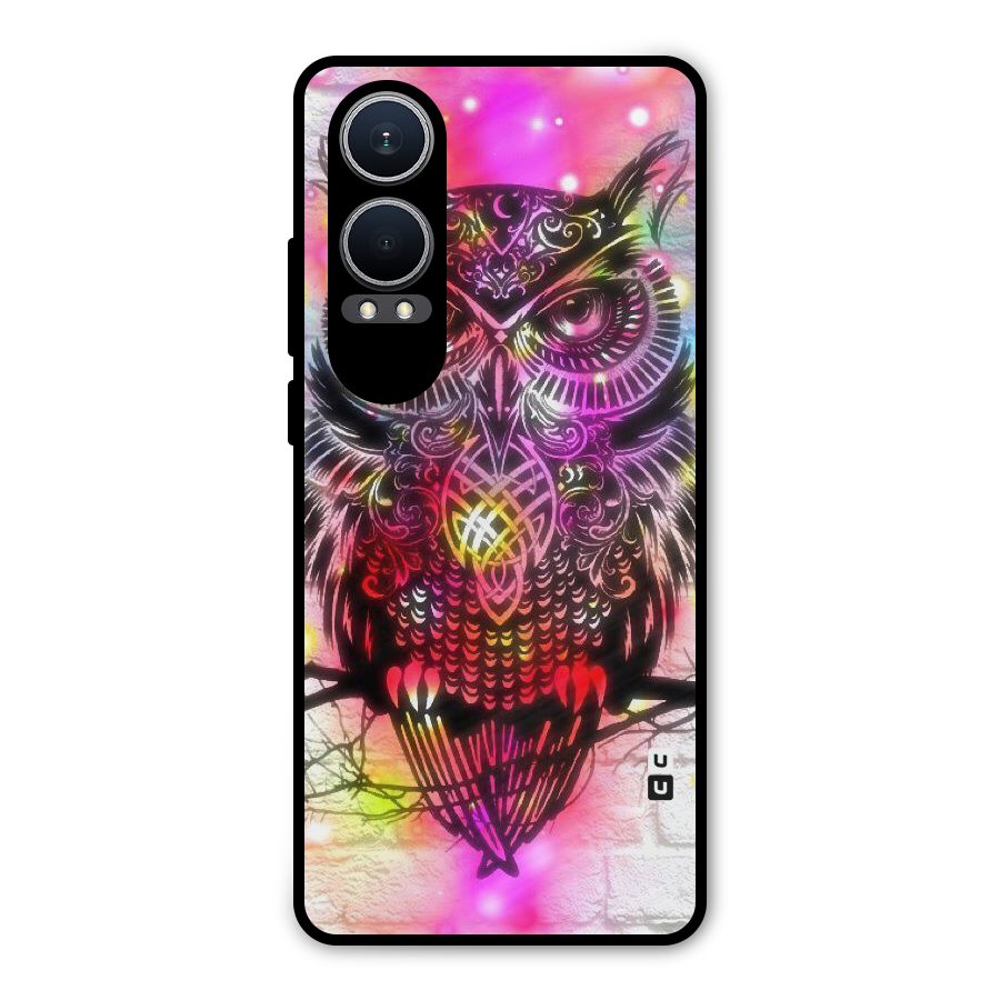 Colourful Owl Metal Back Case for OnePlus Nord CE4 Lite