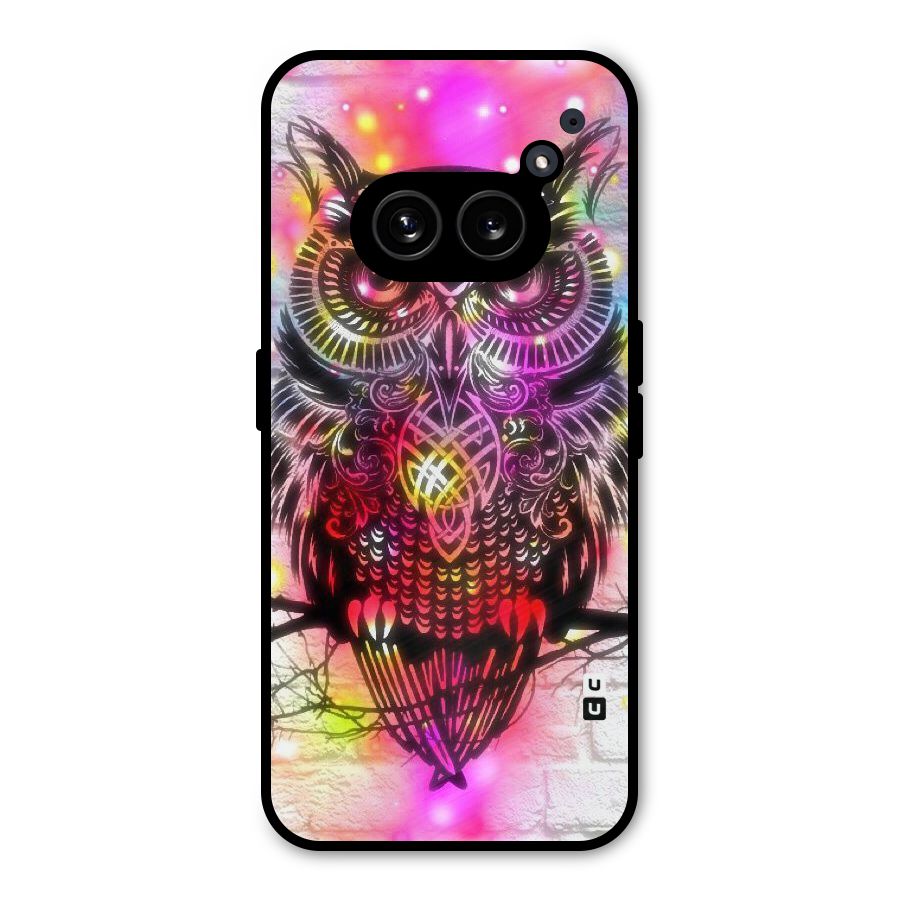 Colourful Owl Metal Back Case for Nothing Phone 2a