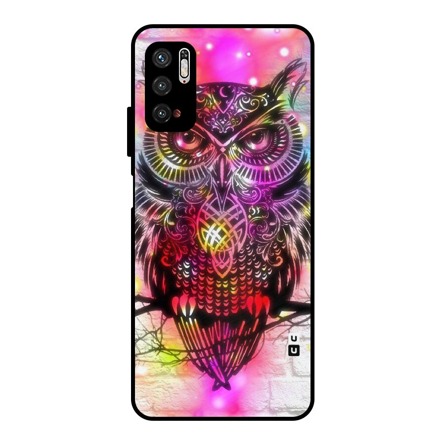 Colourful Owl Metal Back Case for Poco M3 Pro 5G