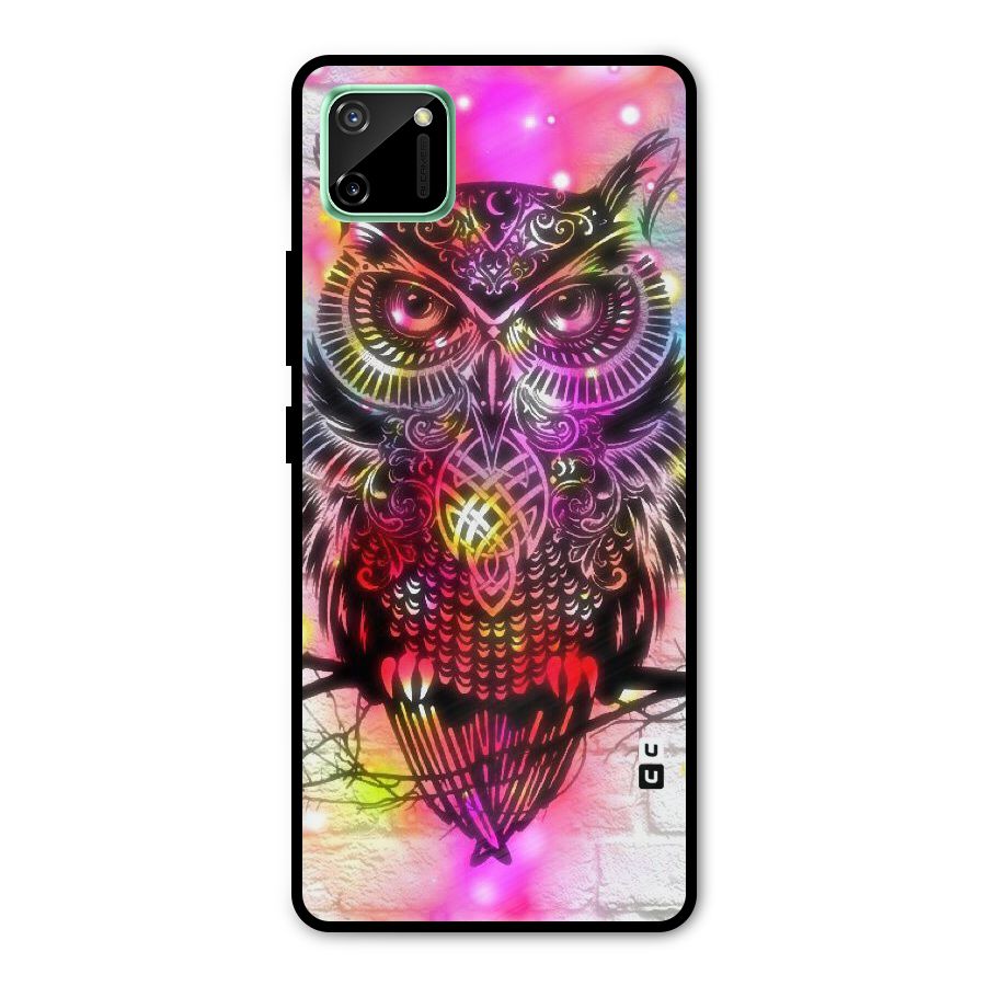 Colourful Owl Metal Back Case for Realme C11