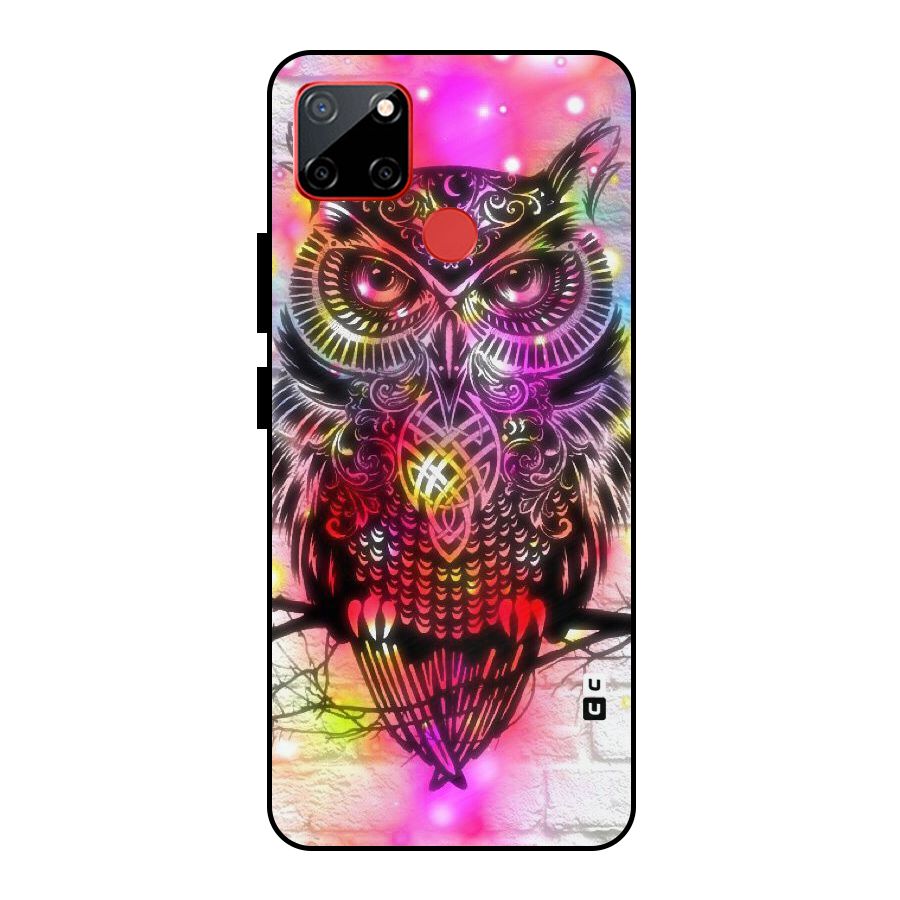 Colourful Owl Metal Back Case for Realme C12