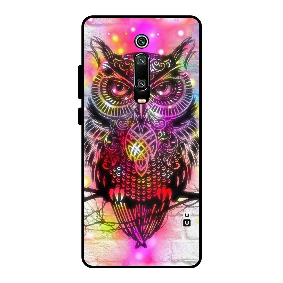 Colourful Owl Metal Back Case for Redmi K20 Pro