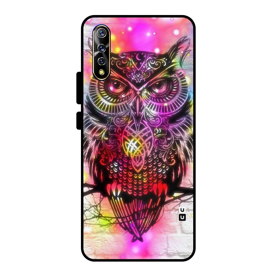 Colourful Owl Metal Back Case for Vivo S1