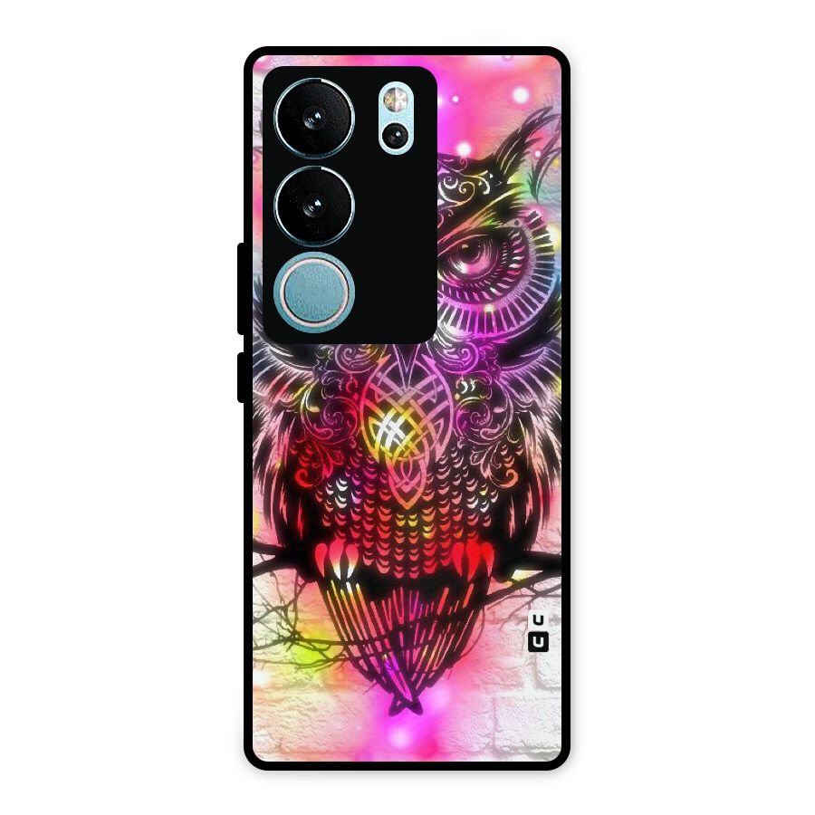 Colourful Owl Metal Back Case for Vivo V29