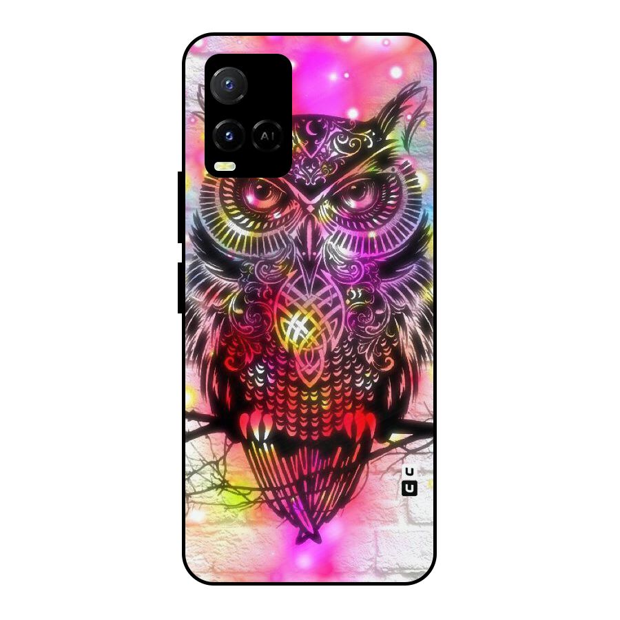 Colourful Owl Metal Back Case for Vivo Y21