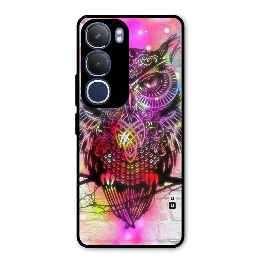 Colourful Owl Metal Back Case for Vivo Y29