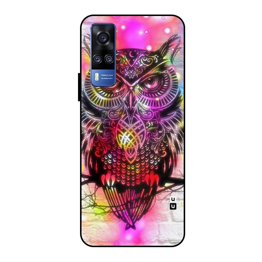 Colourful Owl Metal Back Case for Vivo Y51