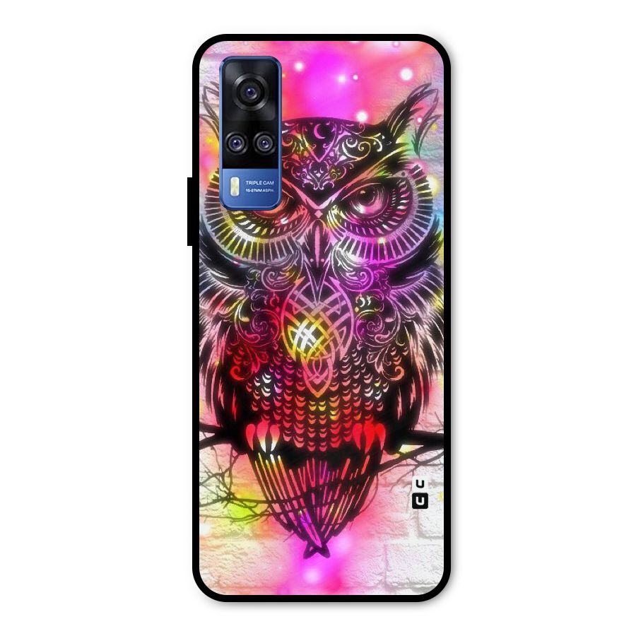 Colourful Owl Metal Back Case for Vivo Y51A
