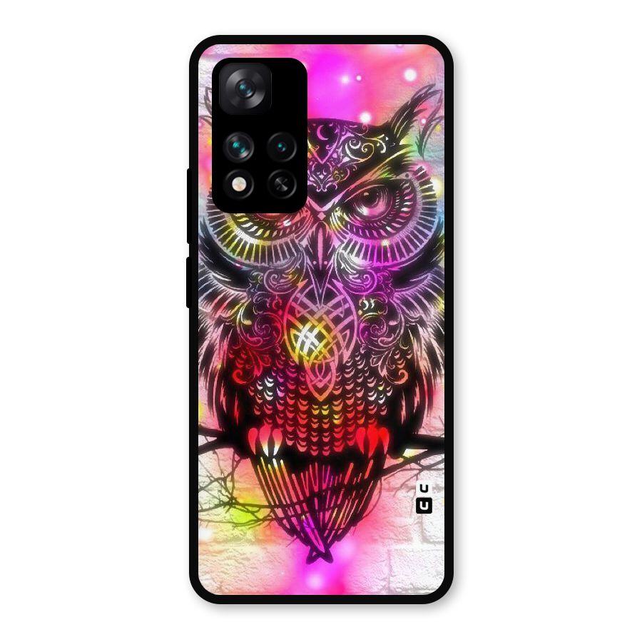 Colourful Owl Metal Back Case for Xiaomi 11i Hypercharge 5G