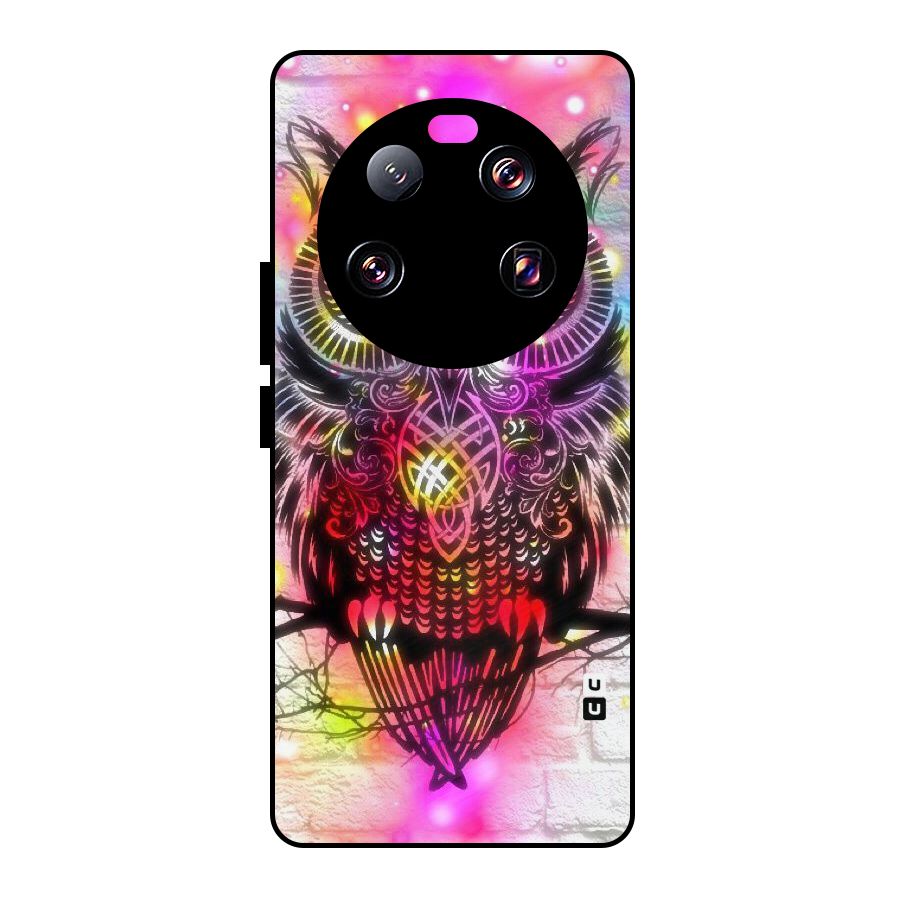 Colourful Owl Metal Back Case for Xiaomi 13 Ultra
