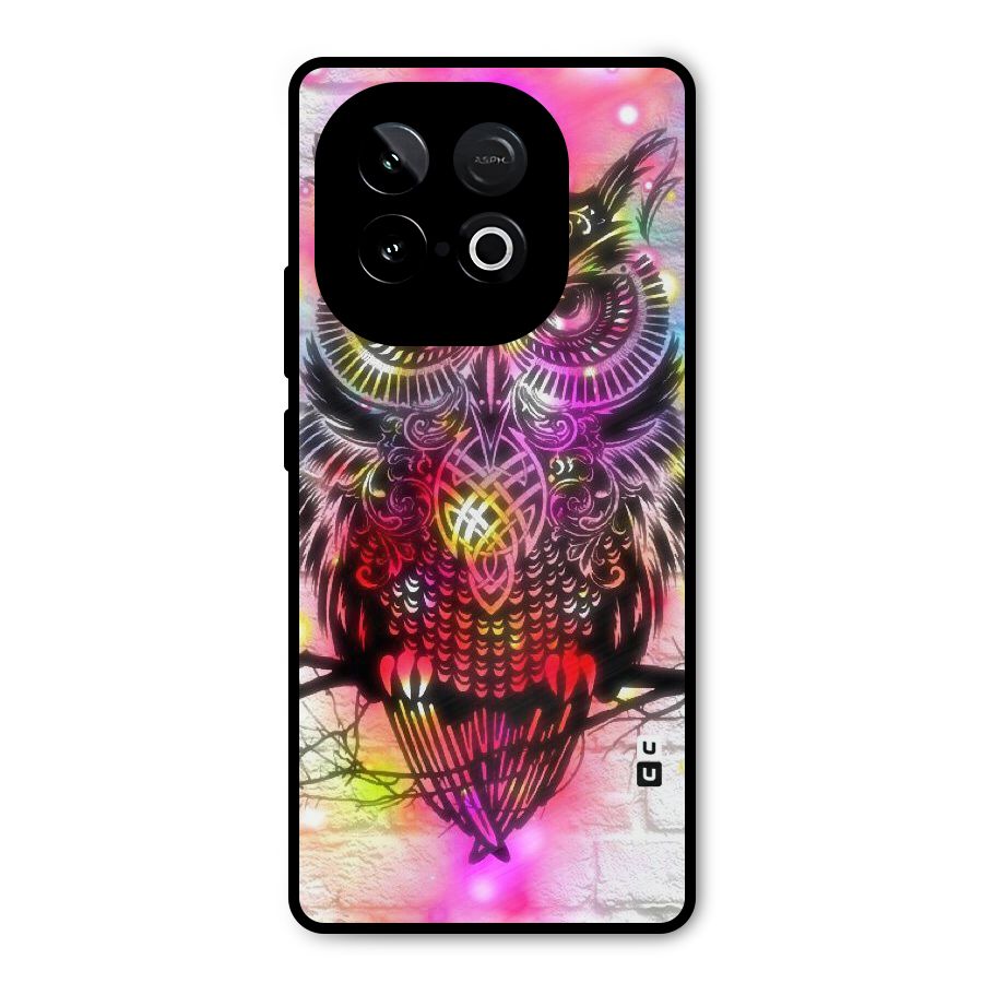 Colourful Owl Metal Back Case for iQOO Neo 10