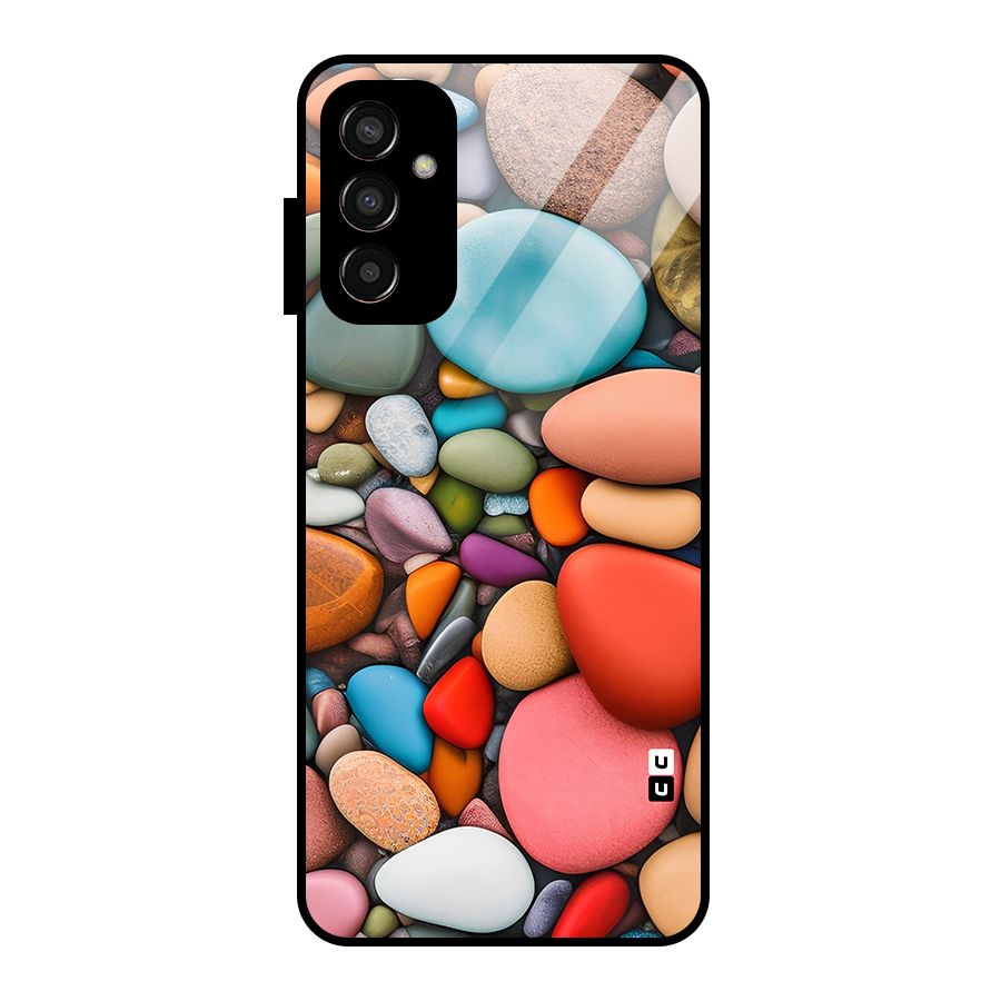 Colourful Stones Glass Back Case for Galaxy F13