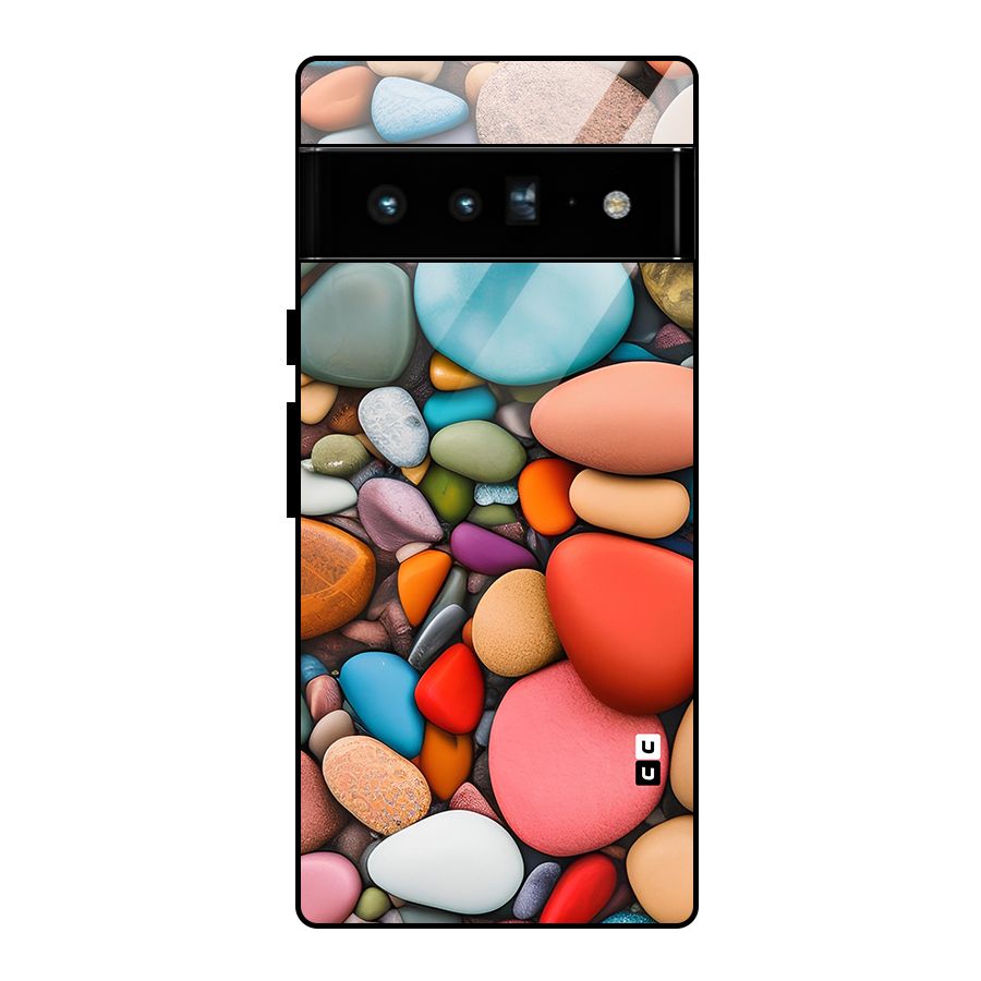 Colourful Stones Glass Back Case for Google Pixel 6 Pro