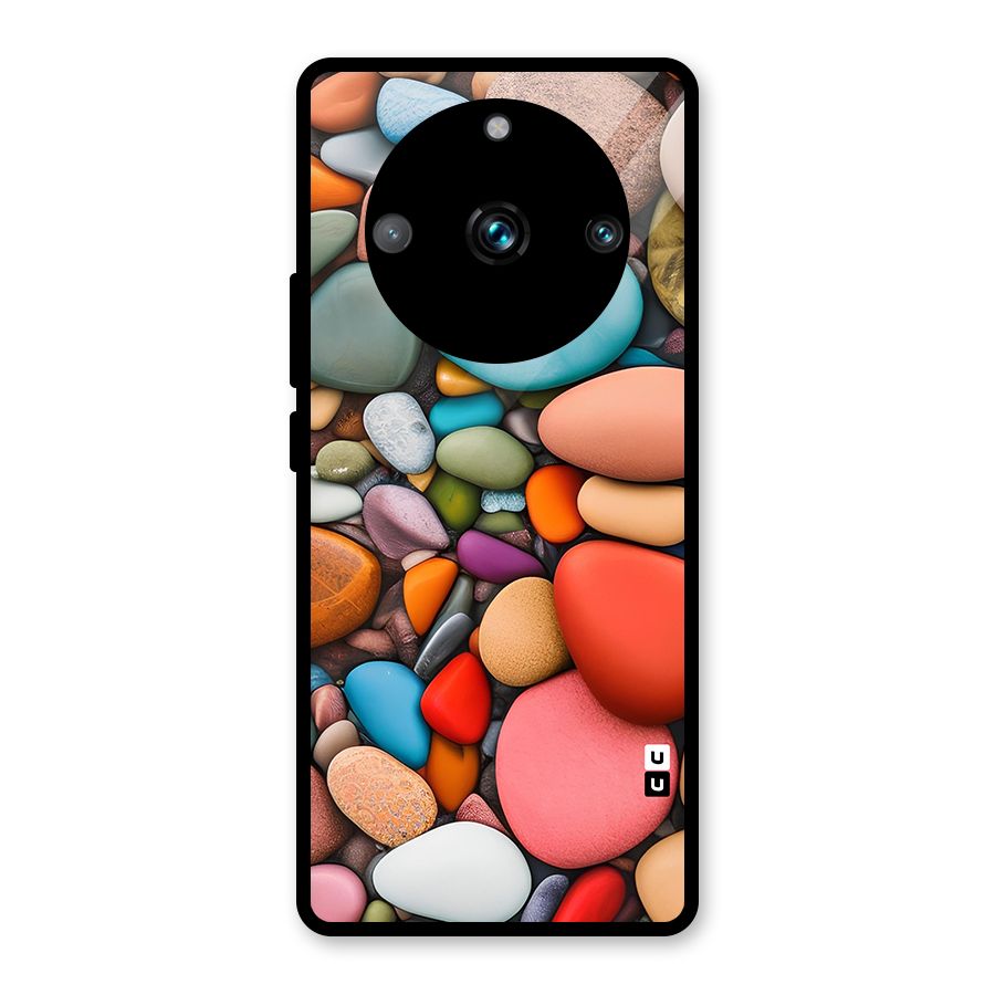 Colourful Stones Glass Back Case for Realme 11 Pro Plus