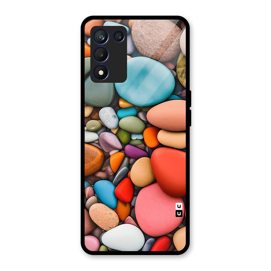 Colourful Stones Glass Back Case for Realme 9 5G Speed