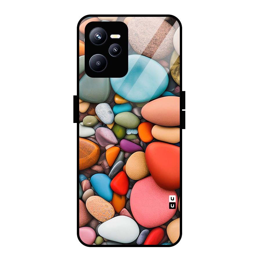 Colourful Stones Glass Back Case for Realme C35