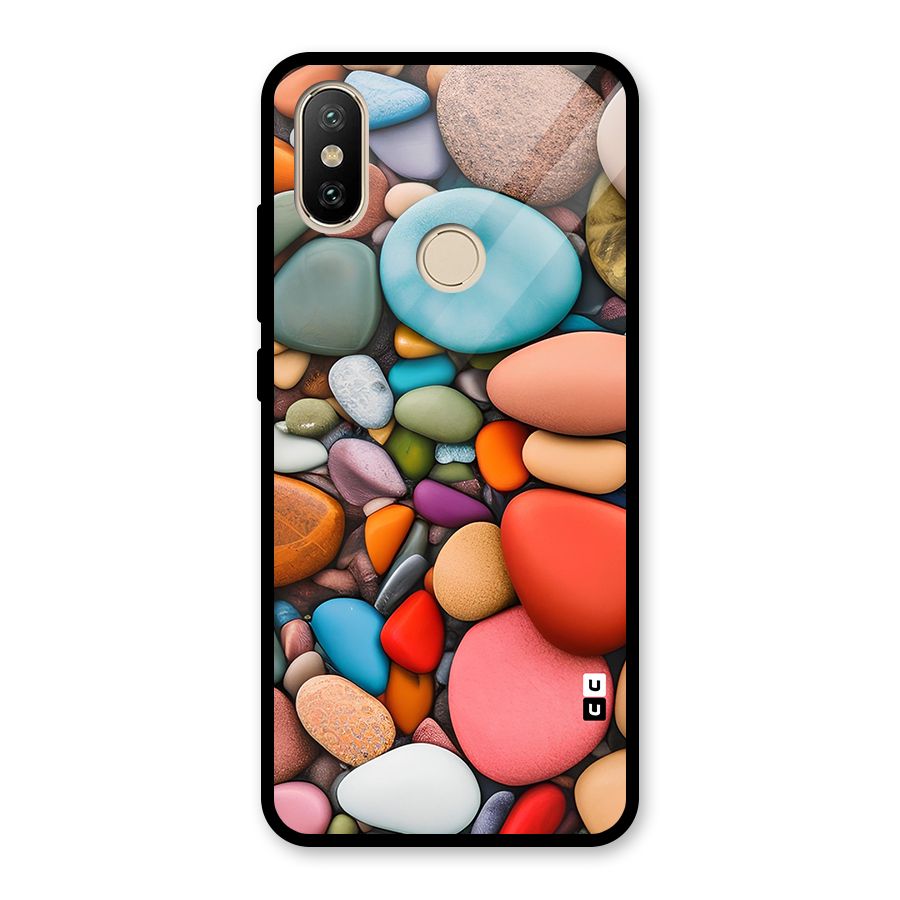 Colourful Stones Glass Back Case for Redmi A2