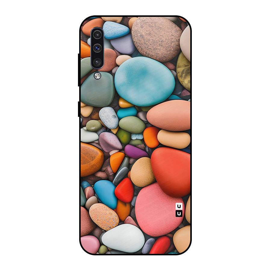 Colourful Stones Metal Back Case for Galaxy A50s