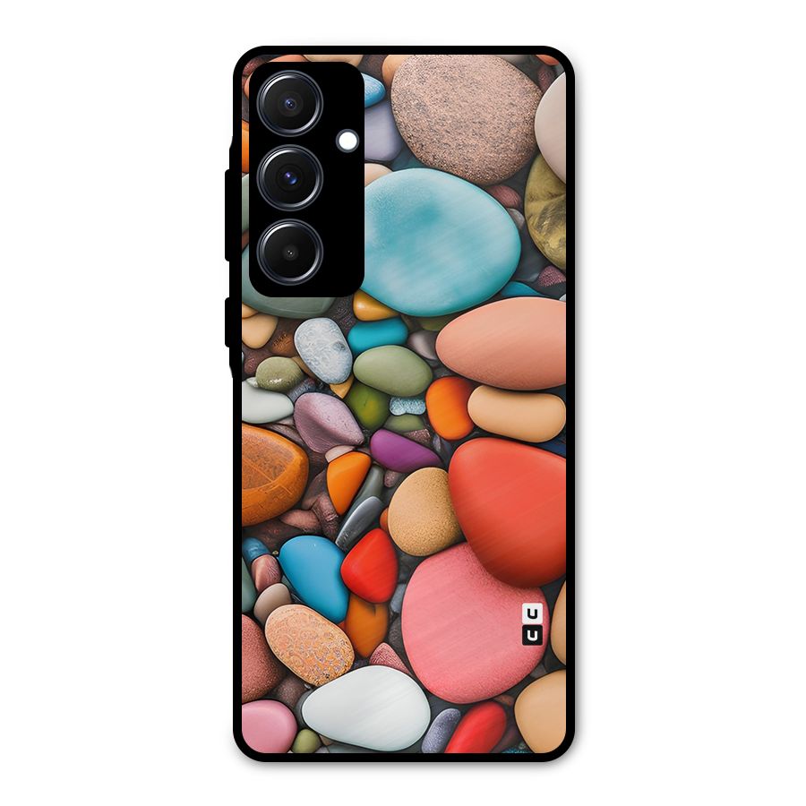 Colourful Stones Metal Back Case for Galaxy A55