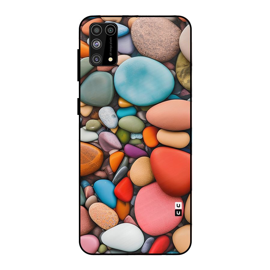 Colourful Stones Metal Back Case for Galaxy F41