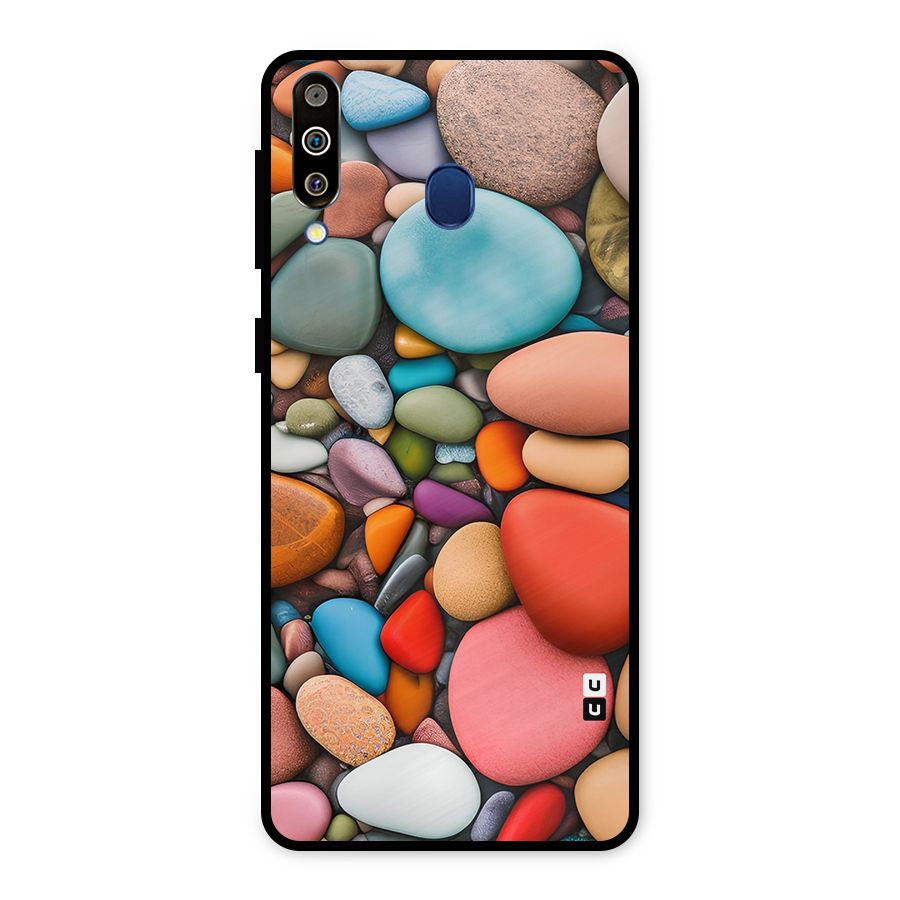 Colourful Stones Metal Back Case for Galaxy M30