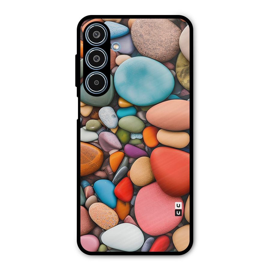 Colourful Stones Metal Back Case for Galaxy M35