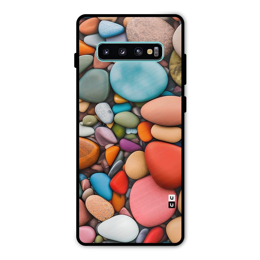 Colourful Stones Metal Back Case for Galaxy S10 Plus