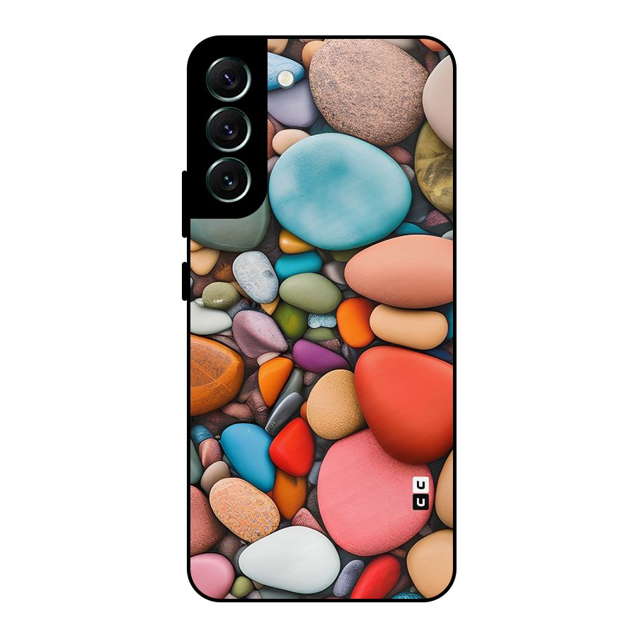 Colourful Stones Metal Back Case for Galaxy S22 Plus 5G