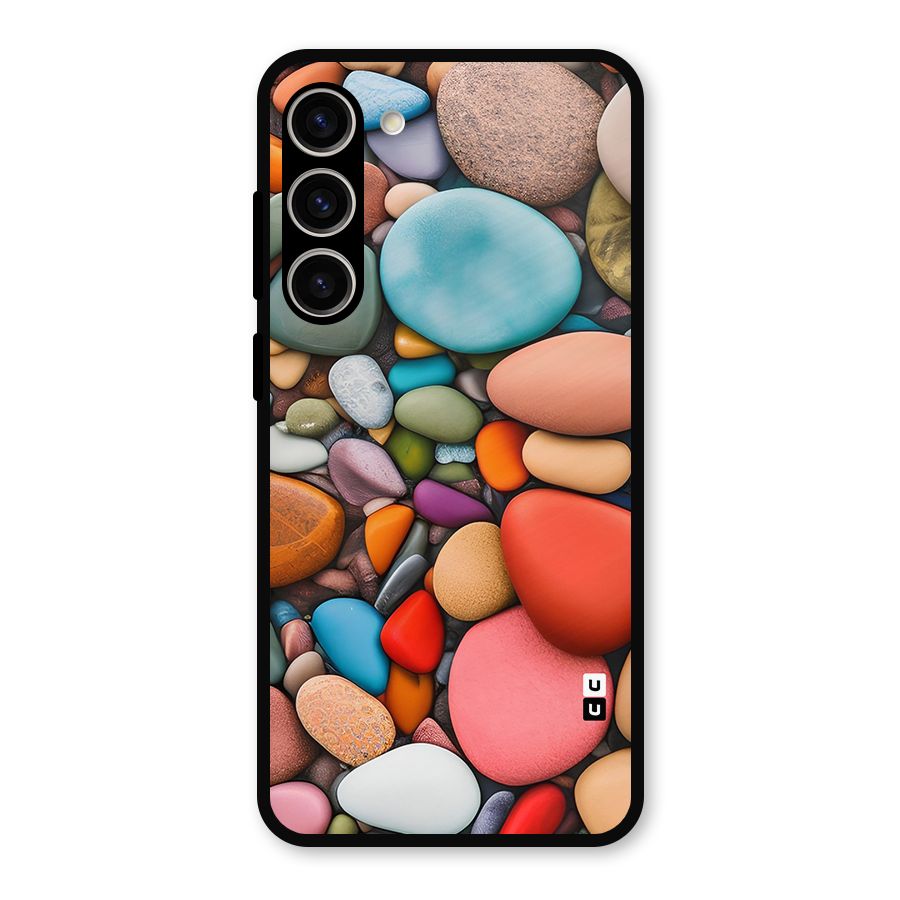 Colourful Stones Metal Back Case for Galaxy S23 Plus
