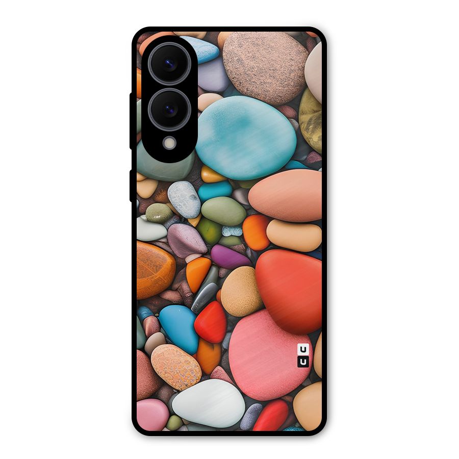 Colourful Stones Metal Back Case for Galaxy S25 Edge