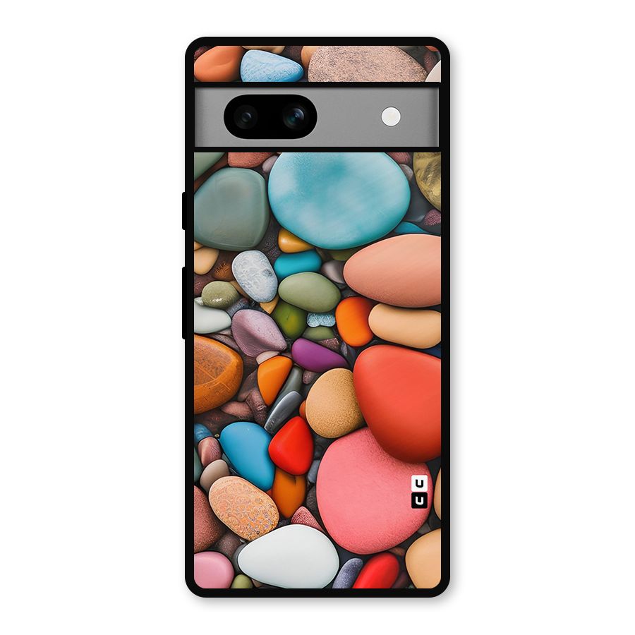 Colourful Stones Metal Back Case for Google Pixel 7a