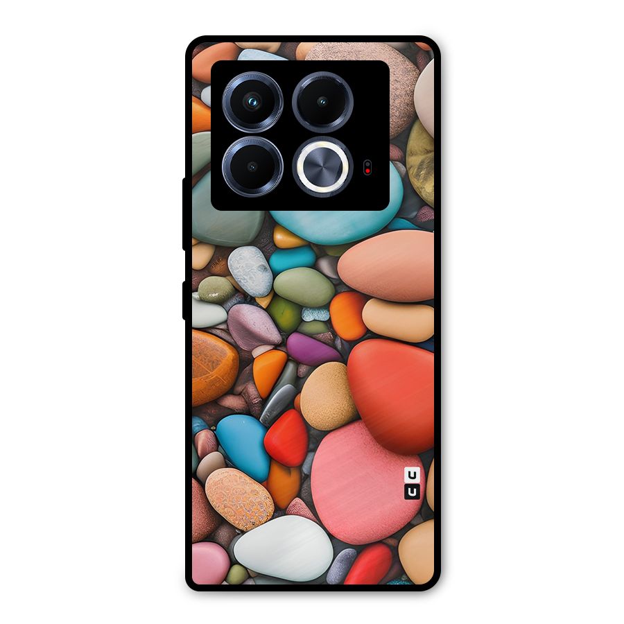 Colourful Stones Metal Back Case for Infinix Note 40 5G