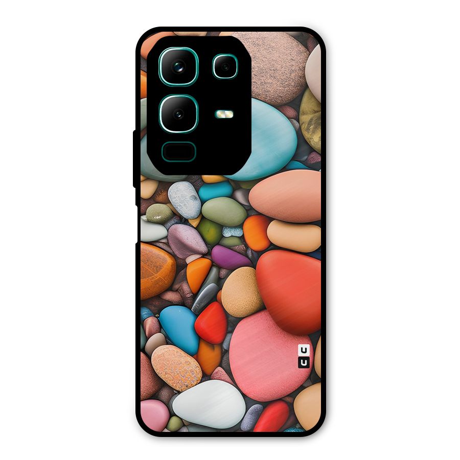 Colourful Stones Metal Back Case for Infinix Note 50x