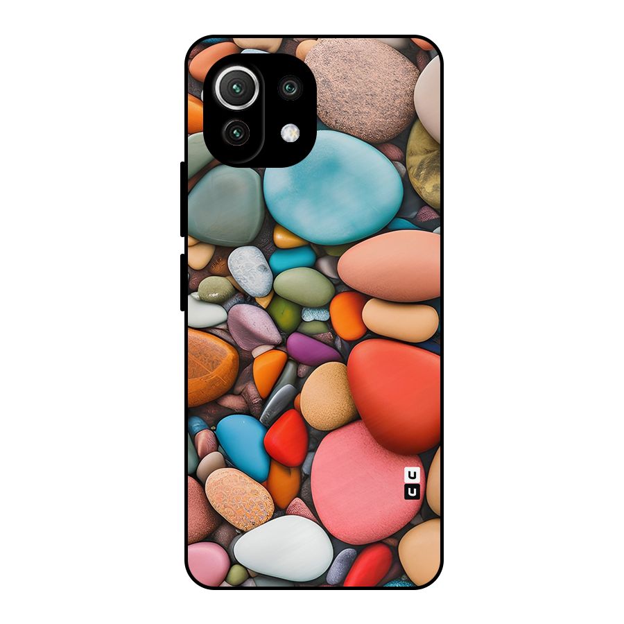 Colourful Stones Metal Back Case for Mi 11 Lite