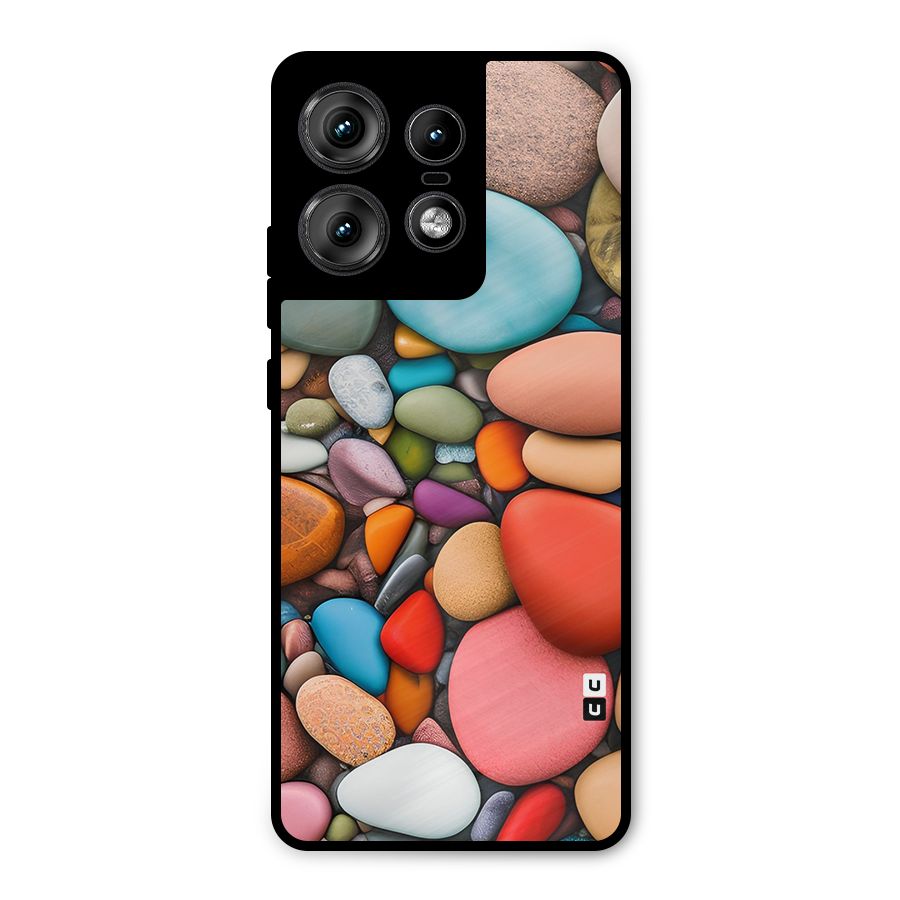 Colourful Stones Metal Back Case for Motorola Edge 50 Pro