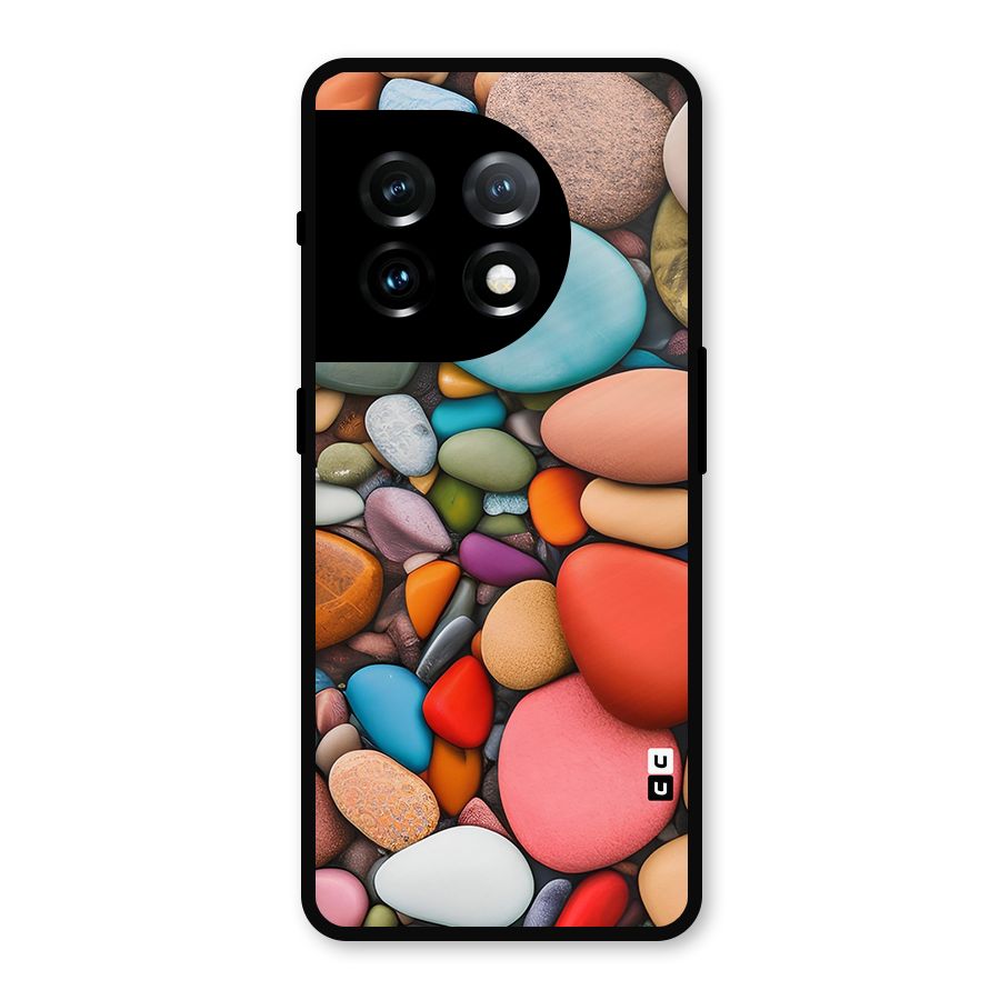 Colourful Stones Metal Back Case for OnePlus 11