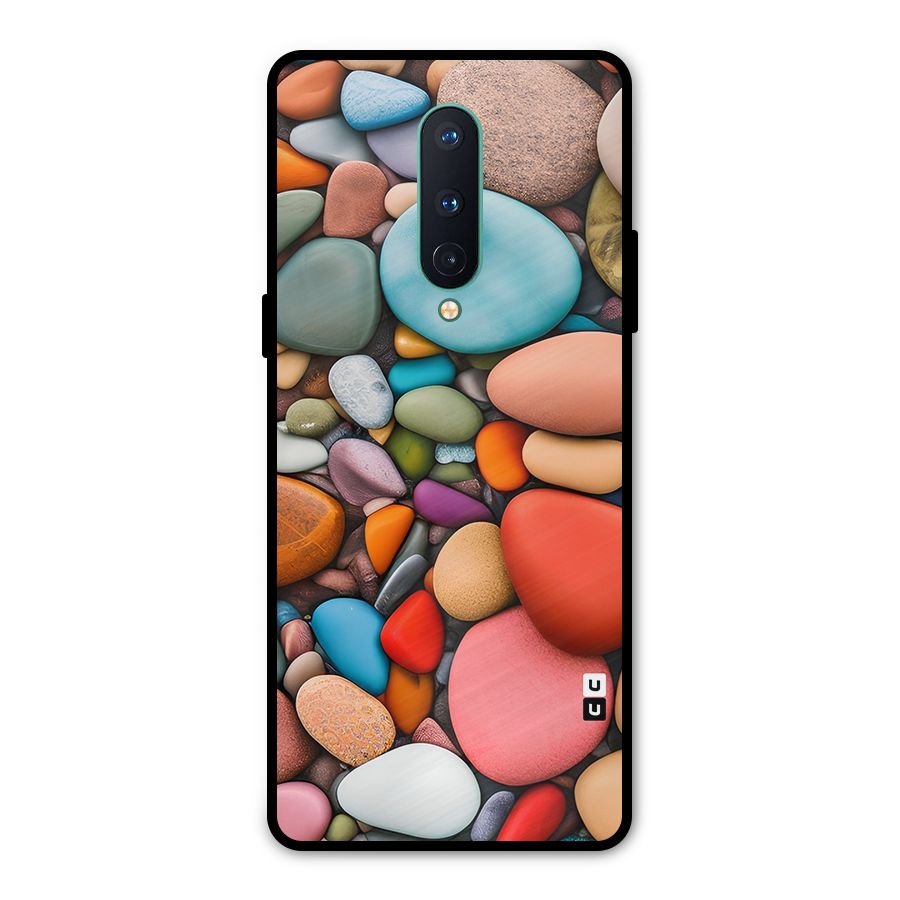 Colourful Stones Metal Back Case for OnePlus 8