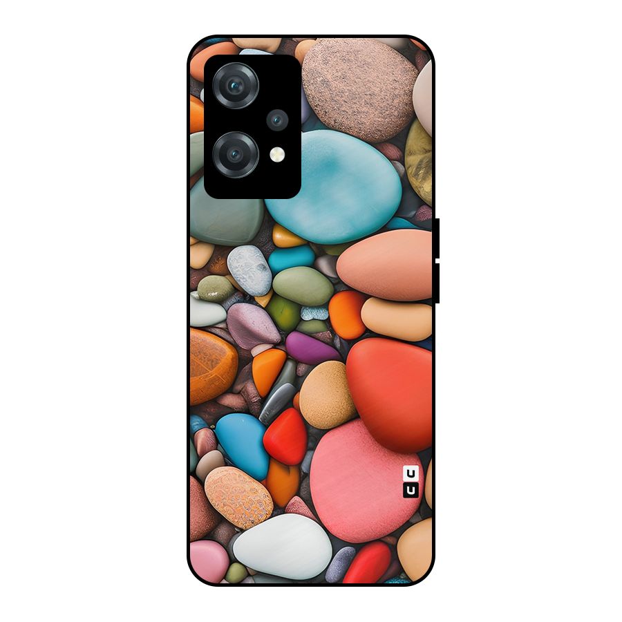 Colourful Stones Metal Back Case for OnePlus Nord CE 2 Lite 5G