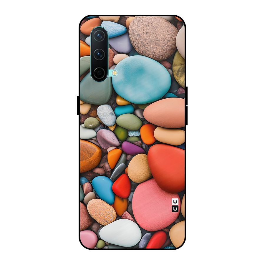 Colourful Stones Metal Back Case for OnePlus Nord CE 5G