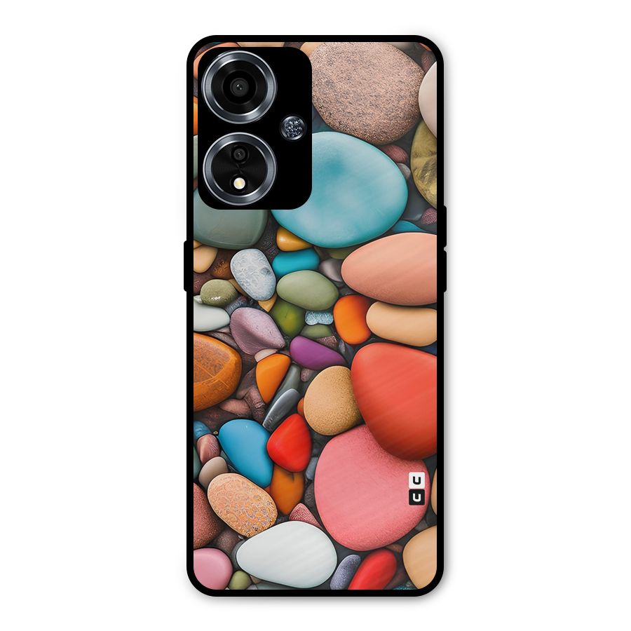 Colourful Stones Metal Back Case for Oppo A59