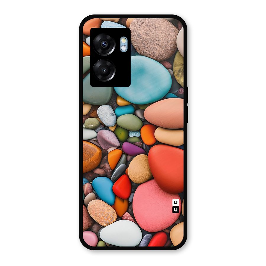 Colourful Stones Metal Back Case for Oppo K10 (5G)