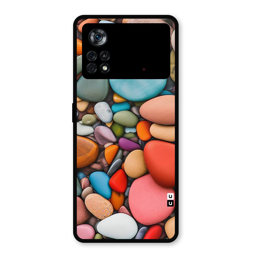 Colourful Stones Metal Back Case for Poco X4 Pro 5G