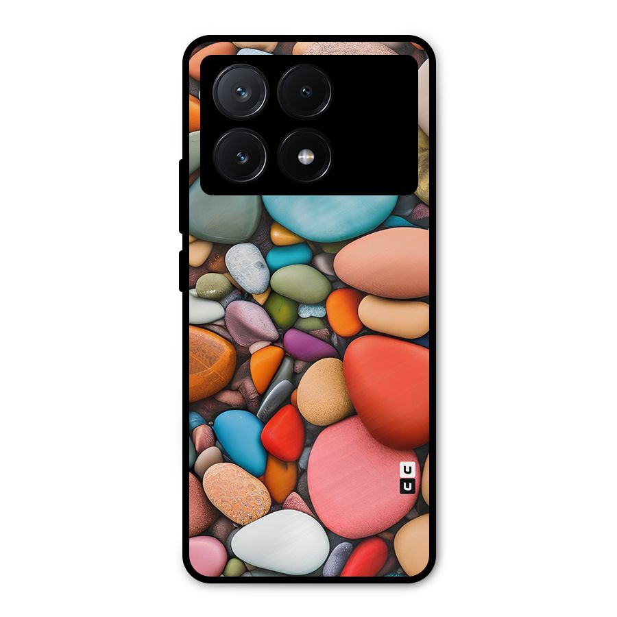 Colourful Stones Metal Back Case for Poco X6 Pro