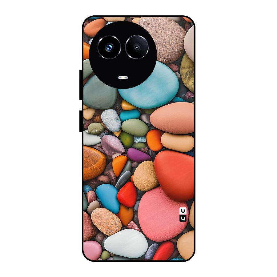 Colourful Stones Metal Back Case for Realme 11X