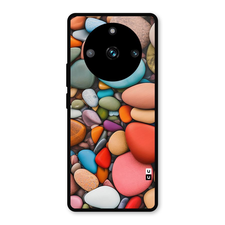 Colourful Stones Metal Back Case for Realme 11 Pro
