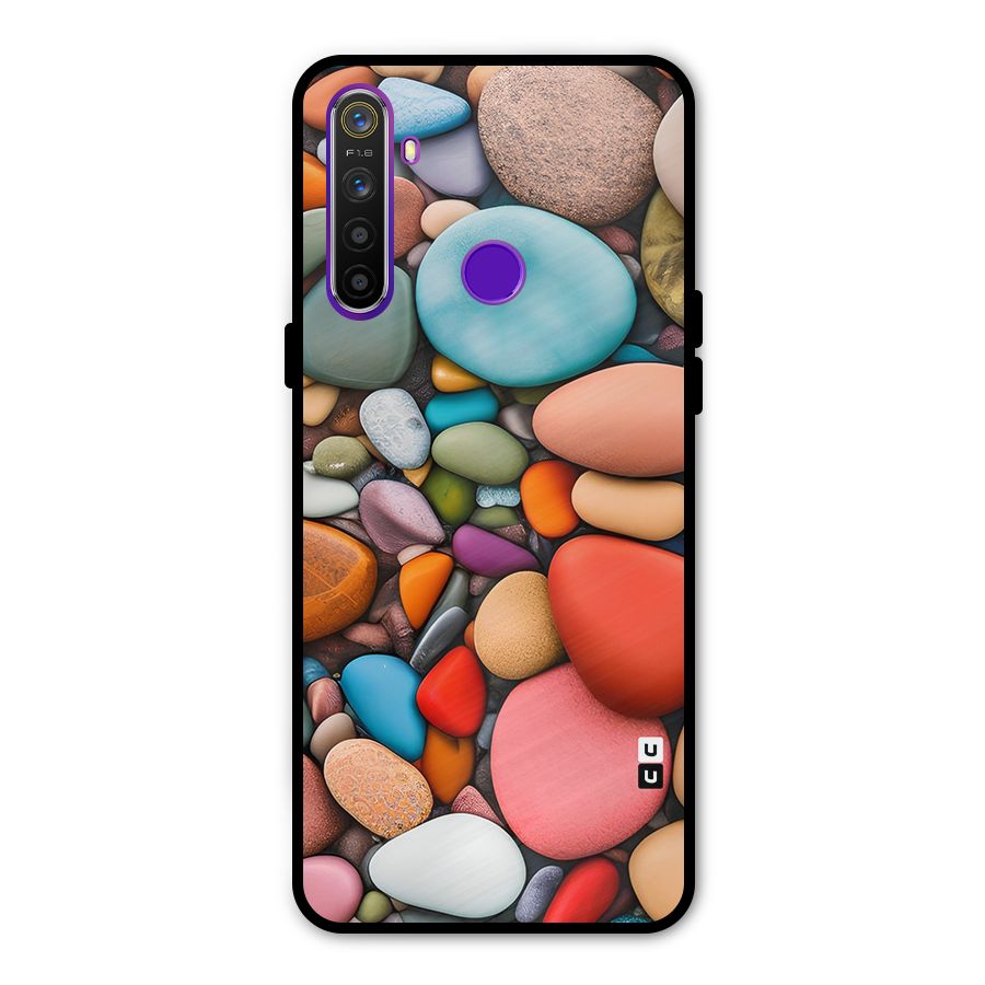 Colourful Stones Metal Back Case for Realme 5