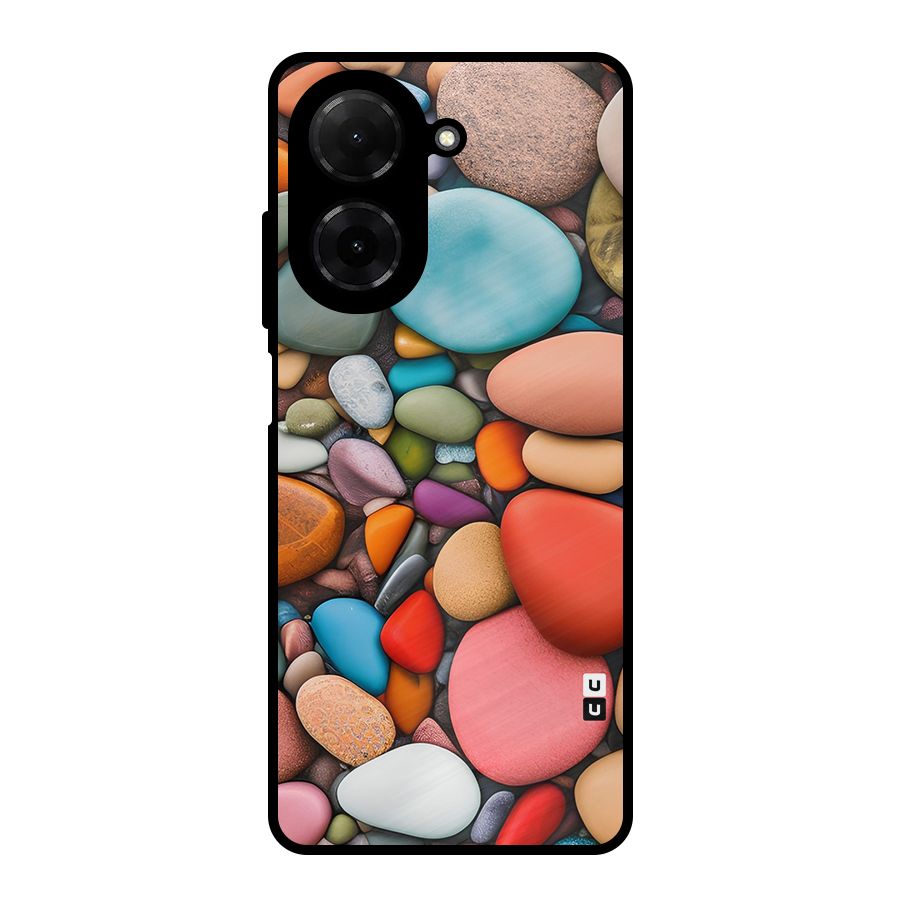 Colourful Stones Metal Back Case for Redmi A5 4G
